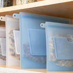 Medium Sandwich ZipBag // 2 Complete Sets (Clear Frost)