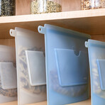 Large Everything ZipBag // 2 Complete Sets (Clear Frost)