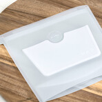 Medium Sandwich ZipBag // 2 Complete Sets (Clear Frost)