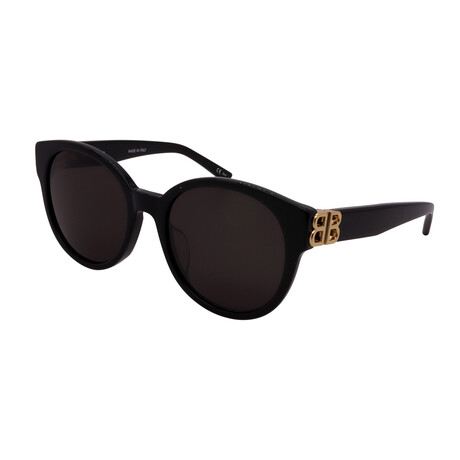 Balenciaga // Women's BB0134SA-001 Sunglasses // Black + Gold + Gray