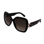 Salvatore Ferragamo // Women's SF781S-001 Buttefly Sunglasses //  Black + Brown Gradient