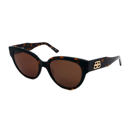 Balenciaga // Unisex BB0050/S-002 Sunglasses // Havana + Brown