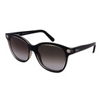 Salvatore Ferragamo // Women's SF834S-001 Square Sunglasses //  Black + Brown Gradient