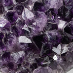 Massive Genuine Amethyst Clustered Heart + Custom Metal Stand