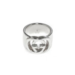 Gucci Silver Britt Sterling Silver Ring // Ring Size 4 // Store Display