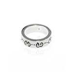 Gucci // Ghost Sterling Silver Ring // Ring Size 4.75 // Store Display