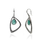 John Hardy Classic Chain Sterling Silver + Gridierite Earrings // Store Display