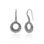 John Hardy Classic Chain Sterling Silver Earrings // Store Display