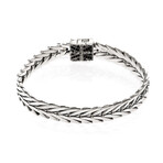 John Hardy Modern Chain Sterling Silver + Black Spinel Bracelet // Store Display