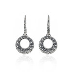 John Hardy Classic Chain Sterling Silver Earrings // Store Display