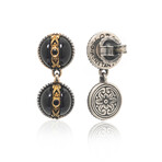 Konstantino Thetis Sterling Silver + Onyx Earrings // Store Display