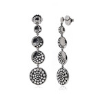 John Hardy Dot Moon Phase Sterling Silver Earrings // Store Display