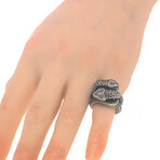 Gucci Gucci Garden Sterling Silver Ring // Ring Size 5.5 // Store Display