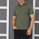 Duval Polo Shirt // Olive Green (Small)