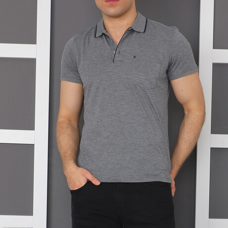 Frison Polo Shirt // Smoke (Medium)