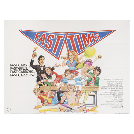Fast Times at Ridgemont High 1982 British Quad Poster