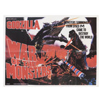 Godzilla Vs. Gigan 1972 British Quad Poster
