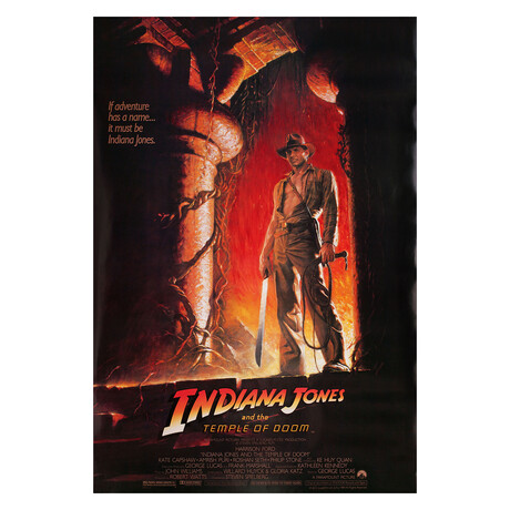 Indiana Jones and the Temple of Doom 1984 U.S. One Sheet Poster