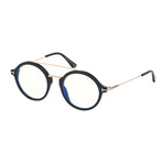 Men's Blue Light Blocker Round Optical Frames // Matte Black