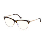 Men's Blue Light Blocker Clubmaster Optical Frames // Dark Havana Gold