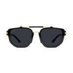 Unisex Lawrence Sunglasses // Black + Gold