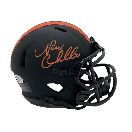 Nick Chubb // Signed Mini Helmet // Cleveland Browns