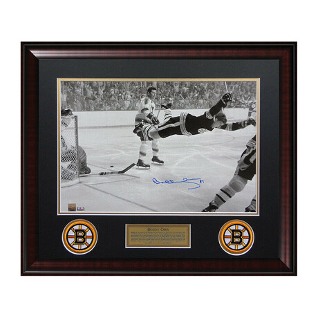 Bobby Orr // Framed + Signed // Boston Bruins