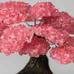The Love Tree // Genuine Rose Quartz Clustered Gemstone Tree on Amethyst Matrix // Large