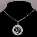 Dell Arte // Cancer Pendant Necklace // Silver