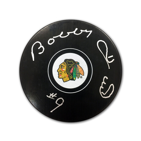 Bobby Hull Autographed // Chicago Blackhawks Hockey Puck