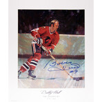 The Golden Jet Autographed Lithograph // Bobby Hull // Chicago Blackhawks