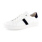 Renwick Vegan Sneaker // White + Navy (Men's Euro Size 40)