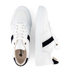 Marable Vegan Sneaker // White + Navy (Men's Euro Size 40)