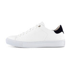 Pretzinger Vegan Sneaker // White + Navy (Men's Euro Size 40)