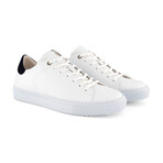 Pretzinger Vegan Sneaker // White + Navy (Men's Euro Size 40)