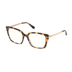 Women's Blue Light Block Optical Square Frame // Dark Havana