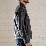 Karl Leather Jacket // Black (XS)