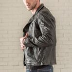 Moto Leather Jacket // Black (XS)
