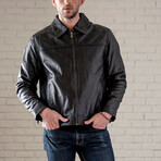 Karl Leather Jacket // Black (XS)