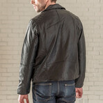Moto Leather Jacket // Black (XS)