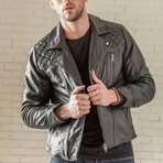 Moto Leather Jacket // Black (XS)