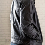 Karl Leather Jacket // Black (XS)