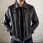Karl Leather Jacket // Black (XS)