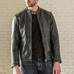 Racer Leather Jacket // Black (XS)