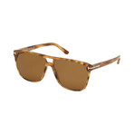 Men's Shelton Sunglasses // Light Brown + Brown