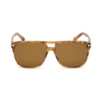Men's Shelton Sunglasses // Light Brown + Brown