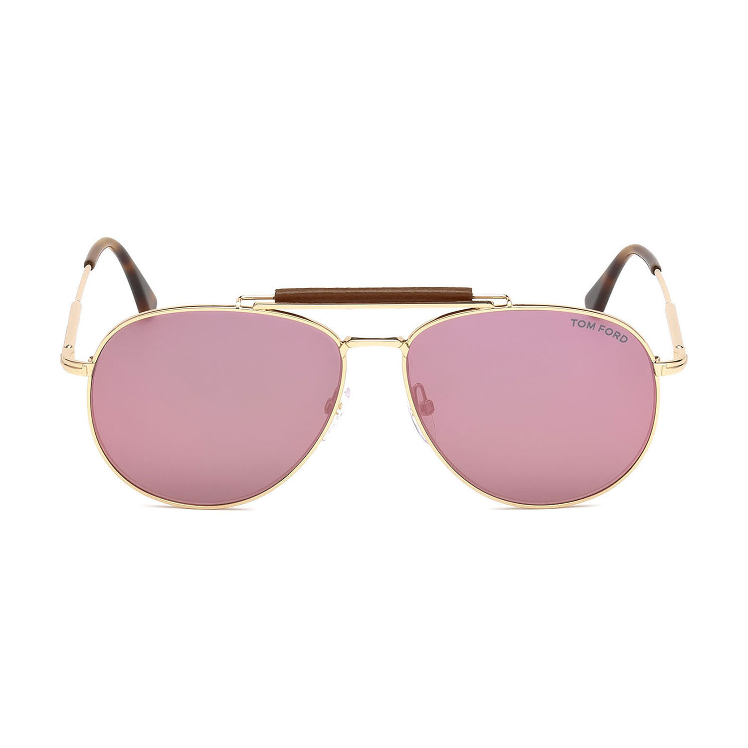 Men's Sean Sunglasses // Shiny Rose Gold + Mirrored Velvet - Luxury ...