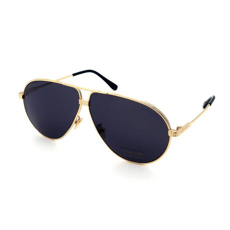 Men's Jet Sunglasses // Shiny Gold + Dark Gray