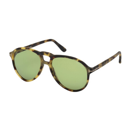 Men's Lennon Sunglasses V.II // Havana + Green