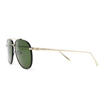 Men's SF201S Sunglasses // Shiny Gold + Black